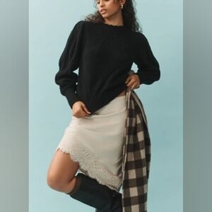 Anthropologie Black Crew Neck Sweater